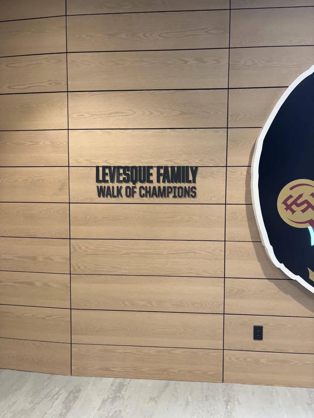 Levesque Family Walk of Champions naming-rights example